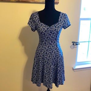 Cute floral flare mini dress